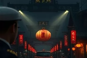 《三楼的灯》封面，夜里居民楼三层窗口亮着一盏暖黄的灯