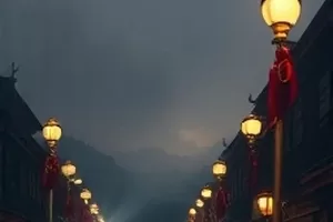 《他没说出口的那句》封面，两个人隔着公交站牌站着，谁也没开口